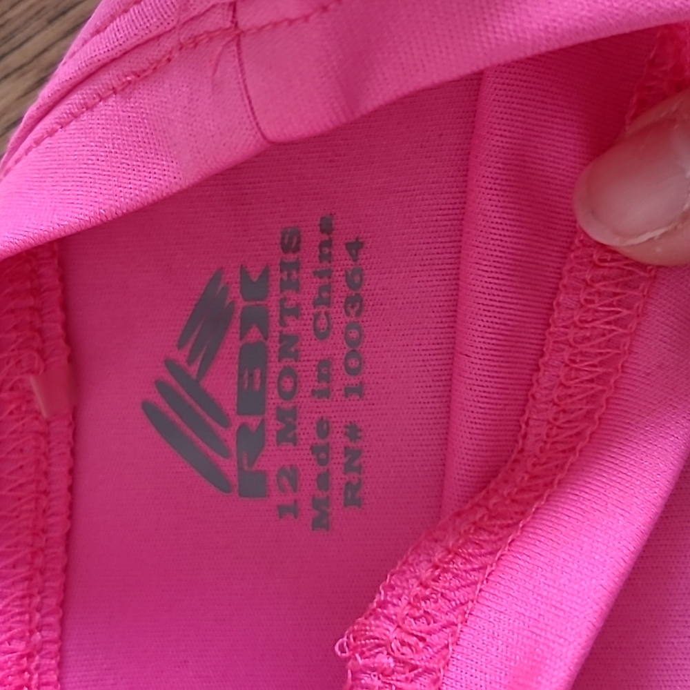 Pink Reebok athletic tee - Picture 2 of 4